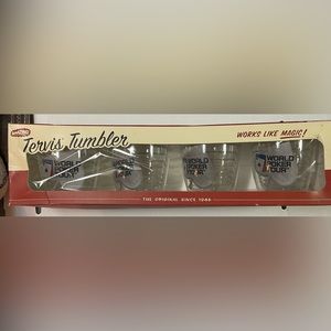 Tervis Tumbler World Poker Tour Set of 4 12oz glasses plastic insulated NIB